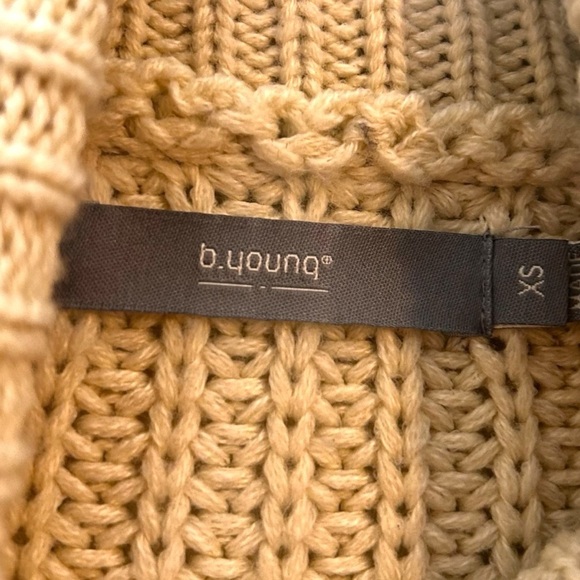 BYOUNG Marisa Rollneck Knitted Pullover Sweater-Neutral Knit- XS - Picture 7 of 10